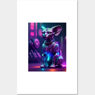 Unlock the Future with a Robotic Sphynx Posters and Art